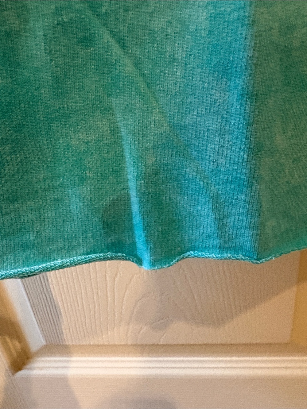 Zenana Outfitters Mineral-Wash Teal Short Sleeve Pocket Tee L/XL - Picture 5 of 6